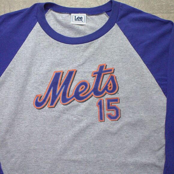 Y2k Lee Sport 2005 New York Mets MLB 3/4 Sleeve Raglan Shirt XL - Picture 3 of 5